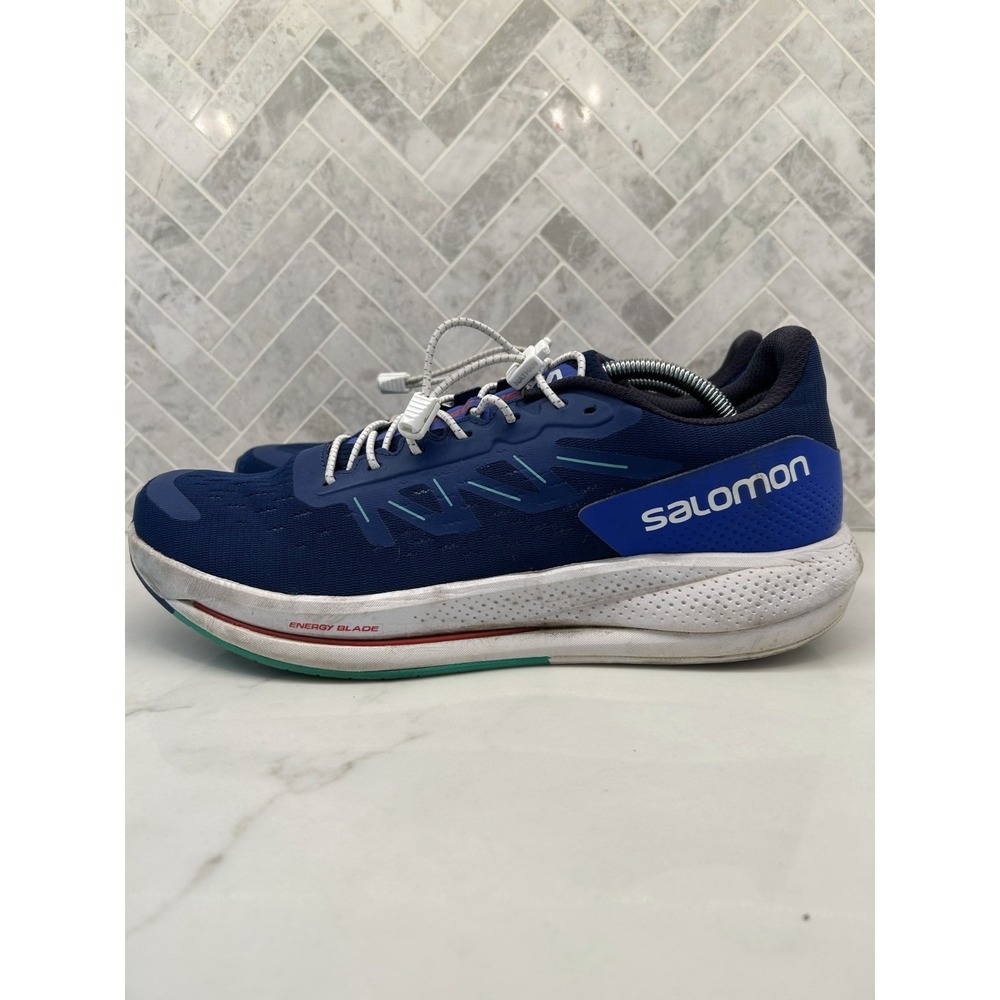 Salomon Spectur Estate‎ Running Shoes Mens Size 12 Blue Sneakers Lace Up 159817